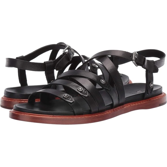Frye Shoes - Frye Black and Brown Women's Sandals